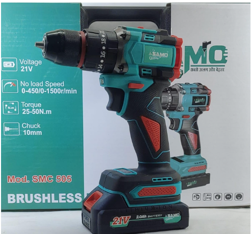SAMO CORDLESS BRUSHLESS IMPACT DRILL Kit with Accessories10 MM 21 Volts (SMC 505)(SAMO CORDLESS BRUSHLESS IMPACT DRILL Kit with Acce) 4