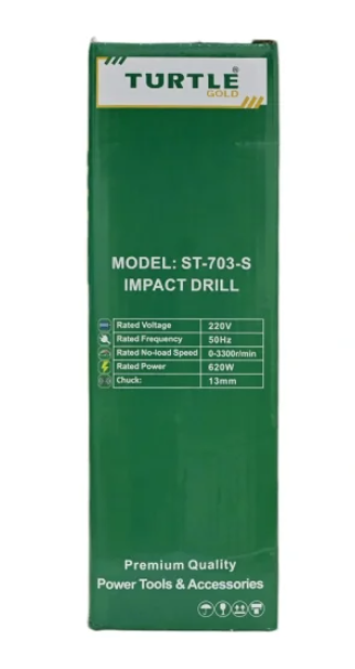 Turtle Gold Impact Drill ST-703S (13 mm, 620W, 0–3300 rpm, R/F – V/S)(ST-703S) 4