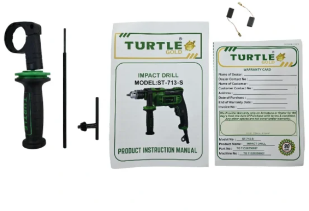 Turtle Gold Impact Drill ST-713S(13 mm, 750W, 0–3,300 rpm, R/F, V/S)(ST-713S) 3