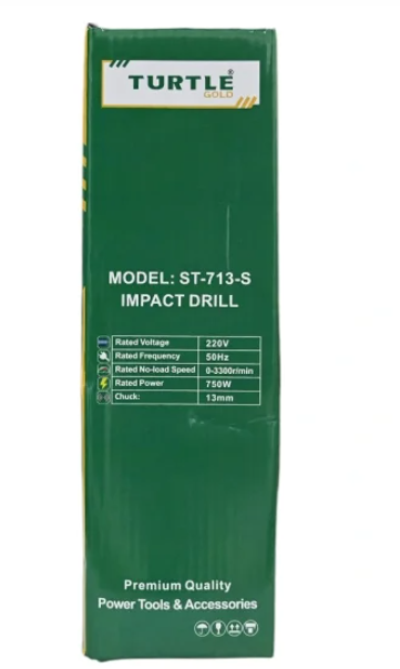 Turtle Gold Impact Drill ST-713S(13 mm, 750W, 0–3,300 rpm, R/F, V/S)(ST-713S) 5