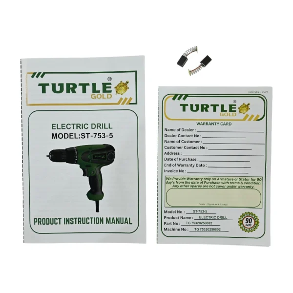 Turtle Gold Heavy Screw Driver ST-753S  (10 mm, 500W, 0–780 rpm)(ST-753S) 3