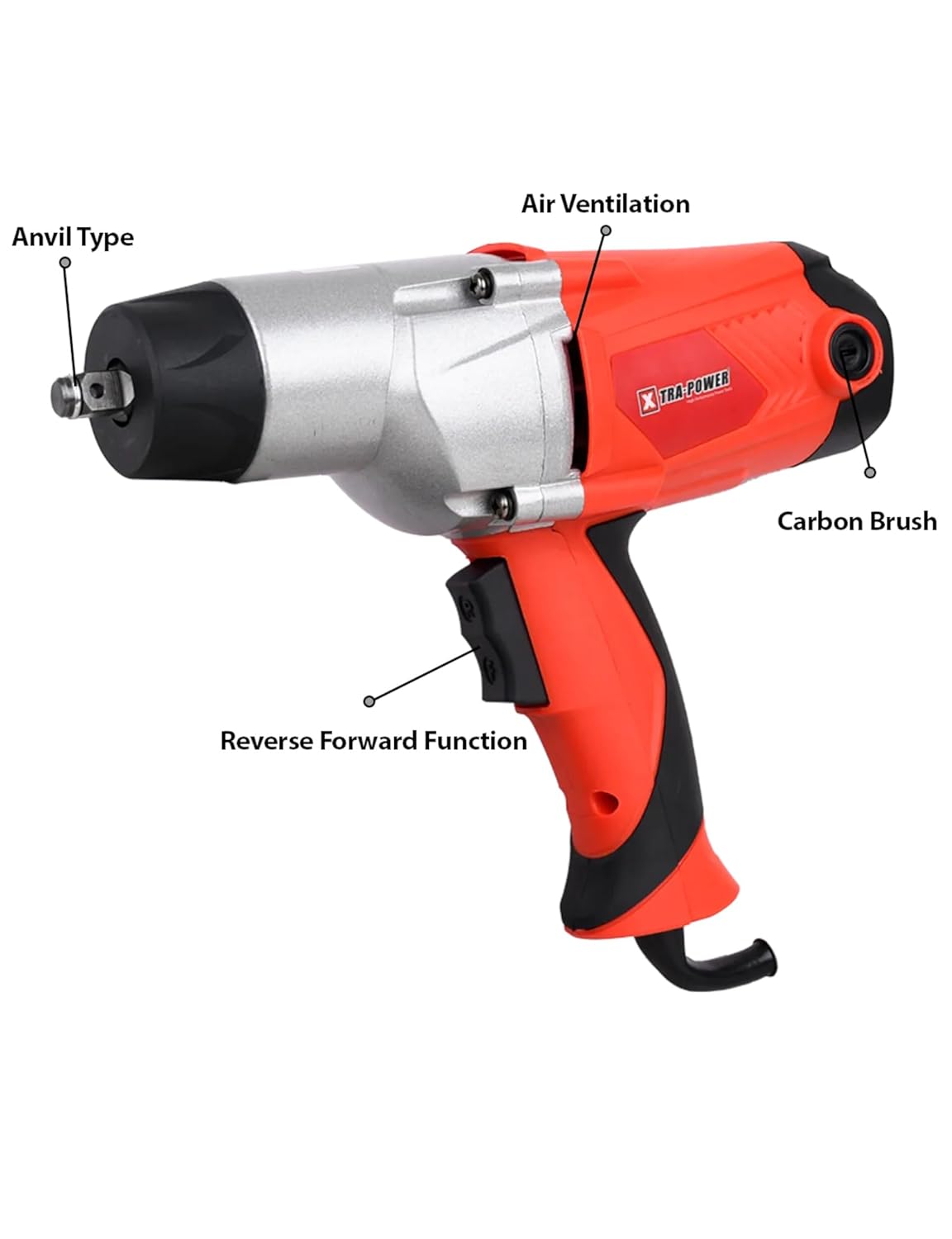 Xtra Power XPT 534 1/2" Square Drive Impact Wrench 2