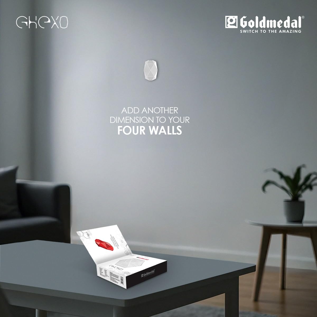 Goldmedal G-Hexo Polyphonic Door Bell | Calling Bell For Home | Door Bell For Office,School | Unique Design | Easy To Install | - White 4