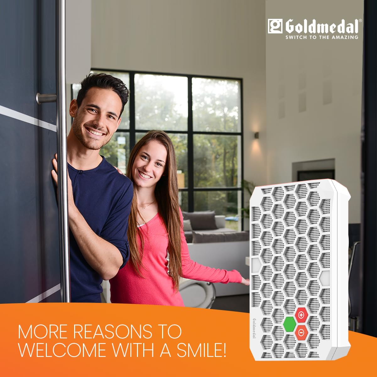 Goldmedal Buzy-Bee Door Bell | Wired Electric Door Chime | Calling Bell For Home | Door Bell for Office,School | PolyPhonic Sound | White- (Pack of 1) 4