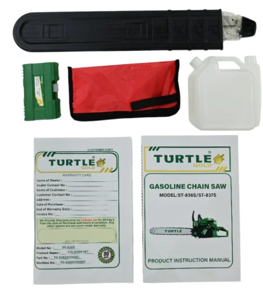 Turtle Gold ST-836S Petrol Chain Saw (22″, 3.5KW, 72cc, 558mm)(ST-836S ) 4