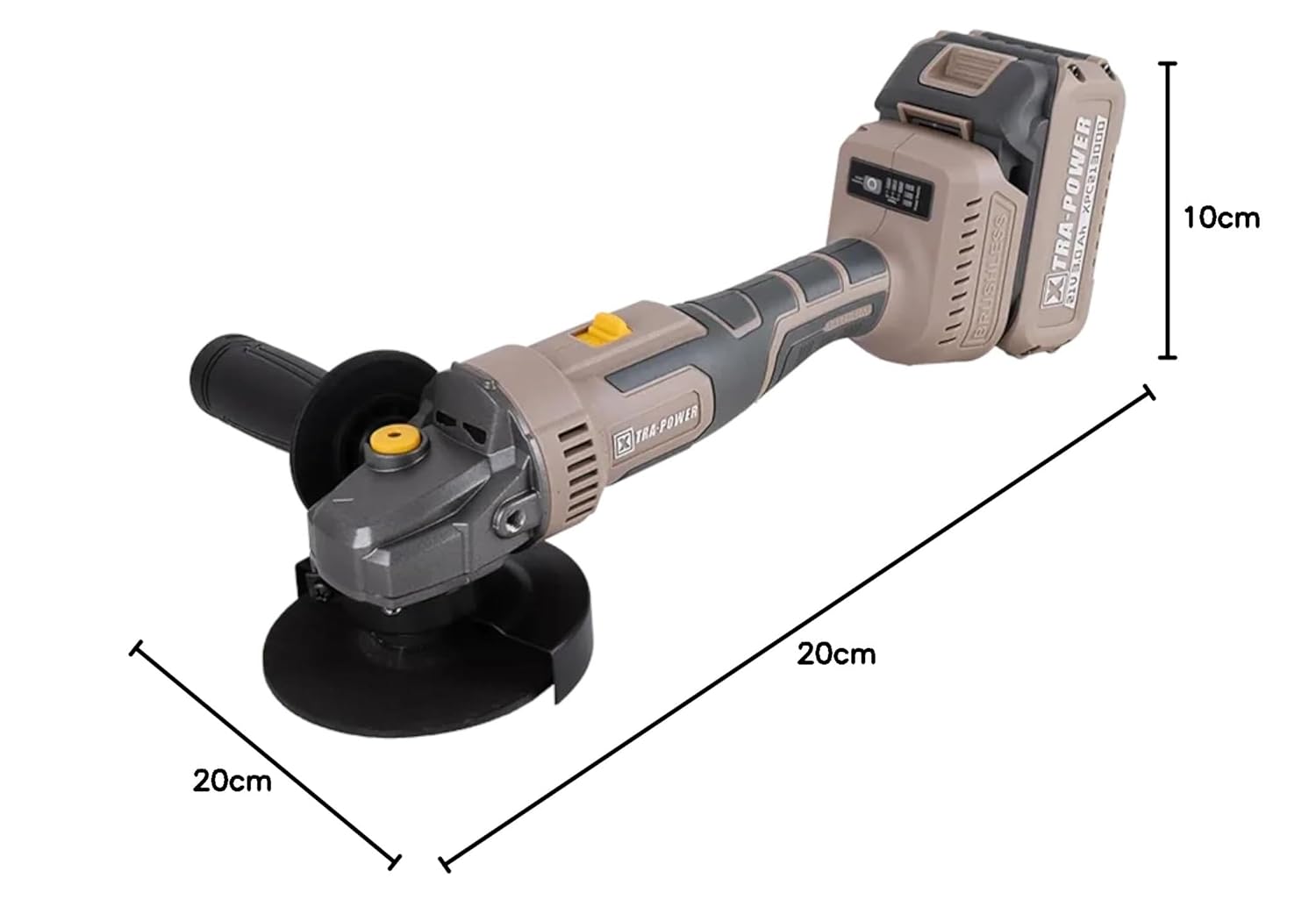 BRUSHLESS ANGLE GRINDER Disc Diameter : 100MM (XPC-AG-01) 5