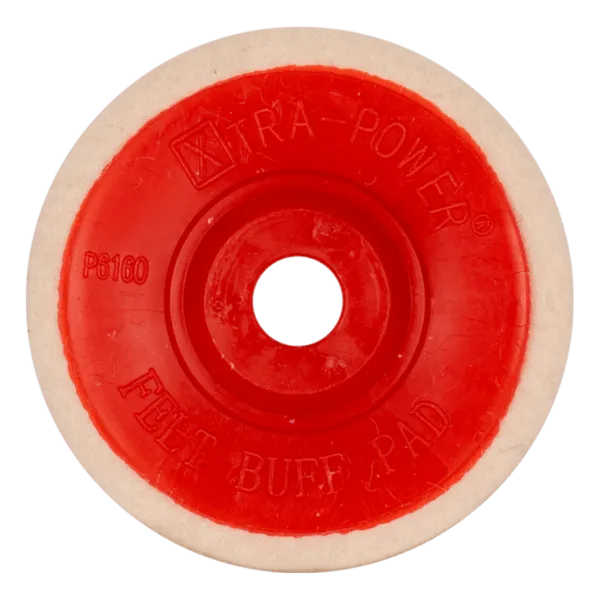 XTRA POWER FELT BUFF PAD 4" Size, 100 mm Diameter, 16 mm Thickness Pack of 10(XP-FLT-4"-10pcs) 3