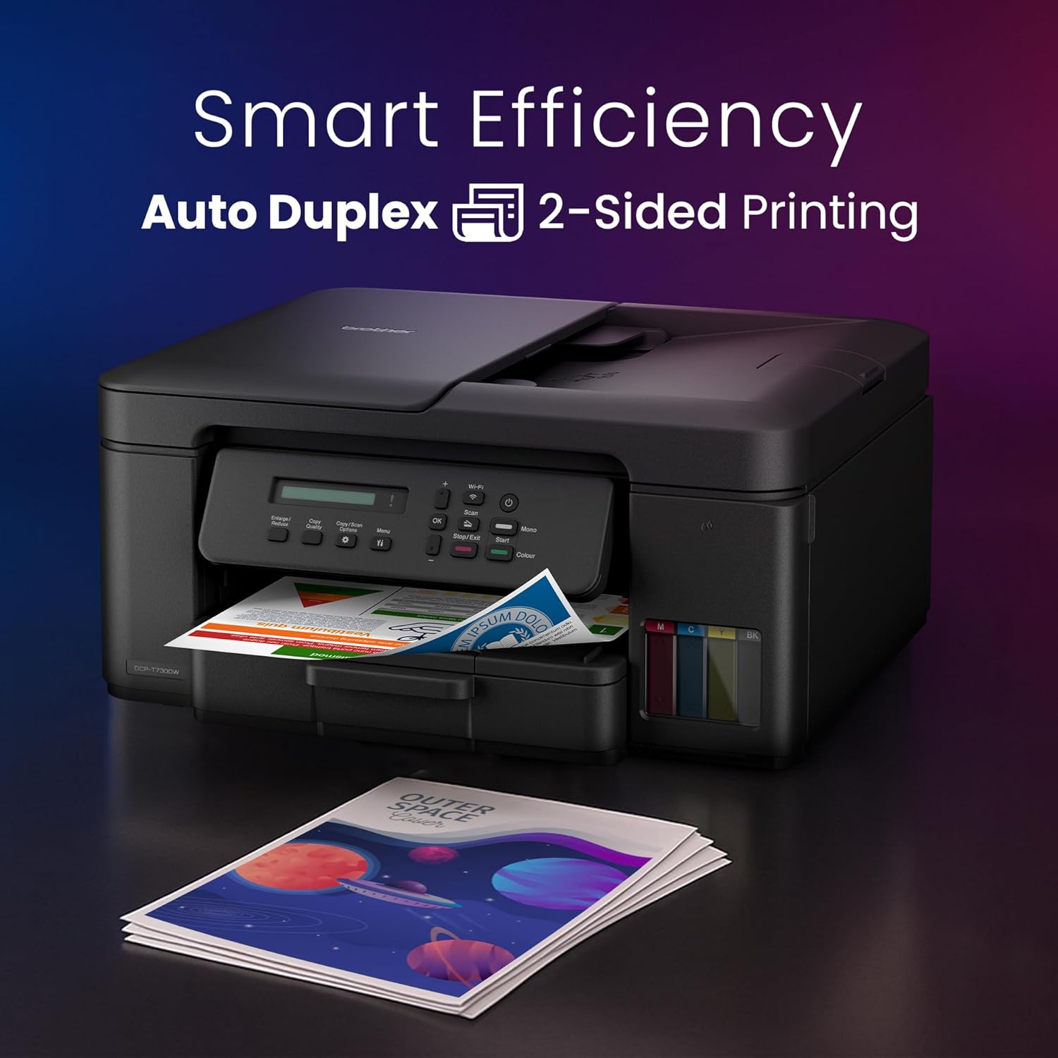 Brother Ink Tank DCP-T730DW WIFI Auto Duplex Color Multifunction Printer (Print Scan Copy), ADF, Print Upto 15K Pages Black & 5K in Color 4