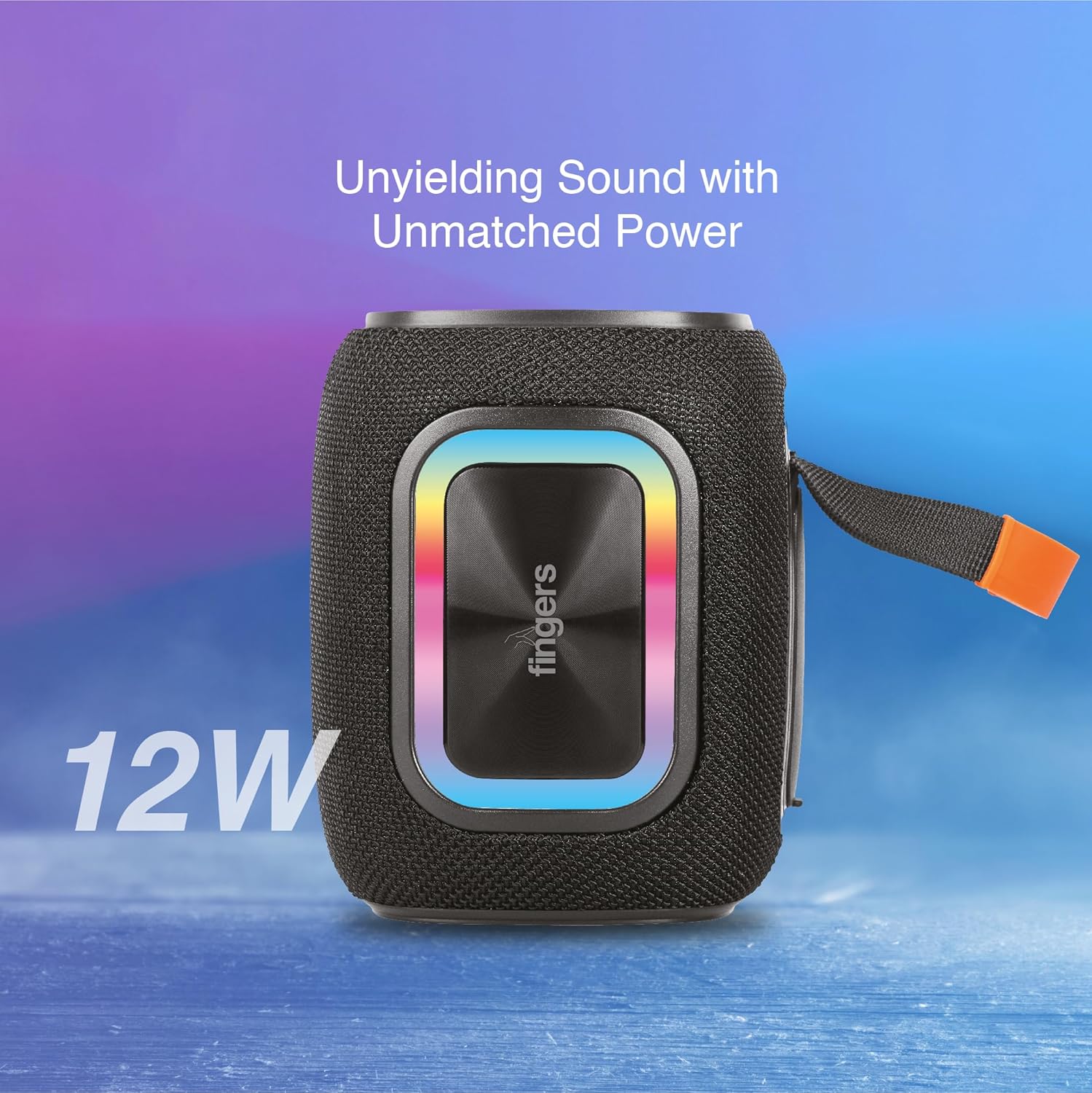 FINGERS GladiatorSound-12 Bluetooth Portable Speaker (Powerful 12 W Bass, RGB Lights, 12 Hours Playtime, Bluetooth? | FM Radio | MicroSD | USB(GladiatorSound-12) 4