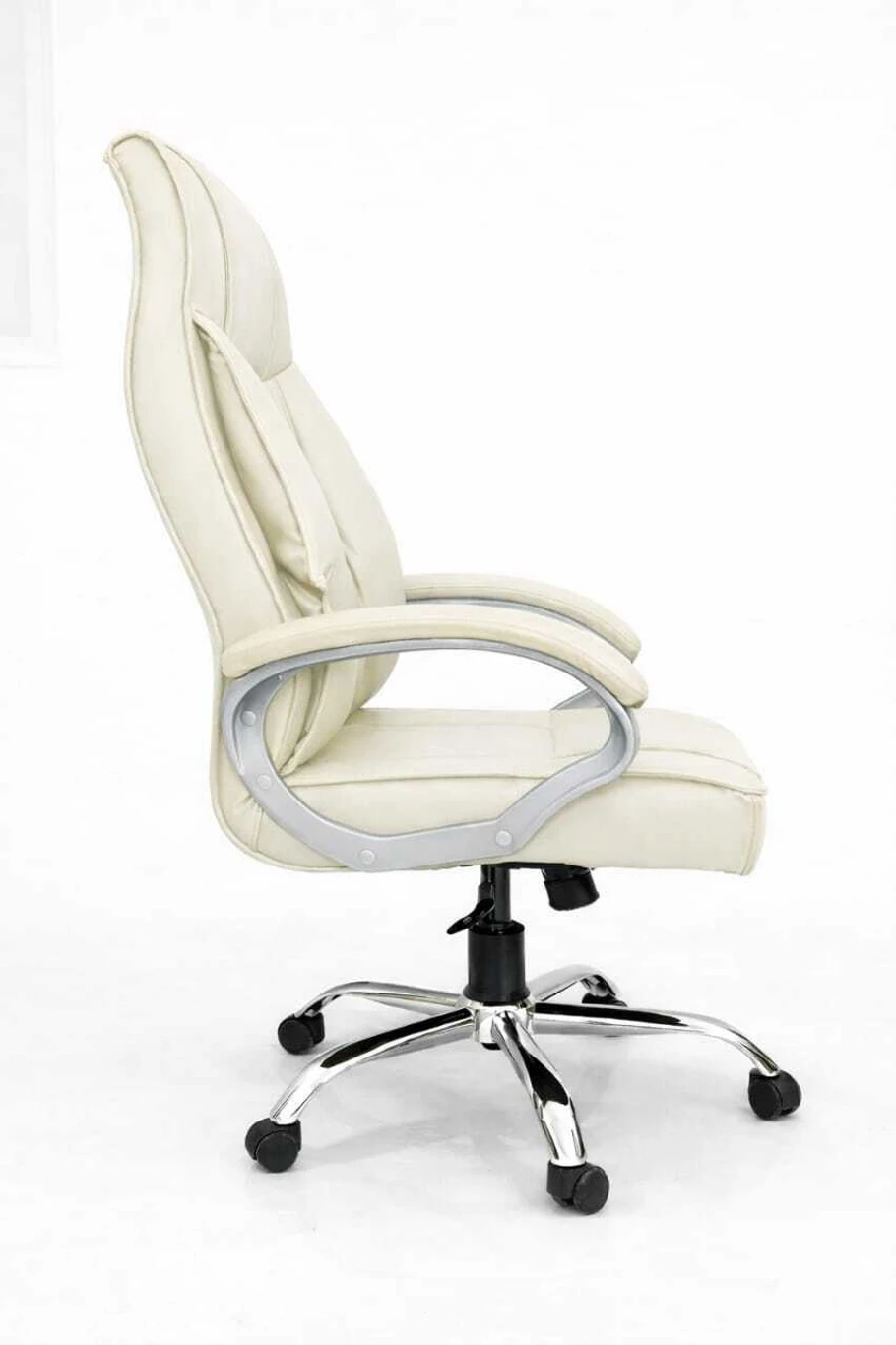 RM HOME RM ROYAL Leatherette Office Executive Chair (Beige, Optional Installation Available) 2