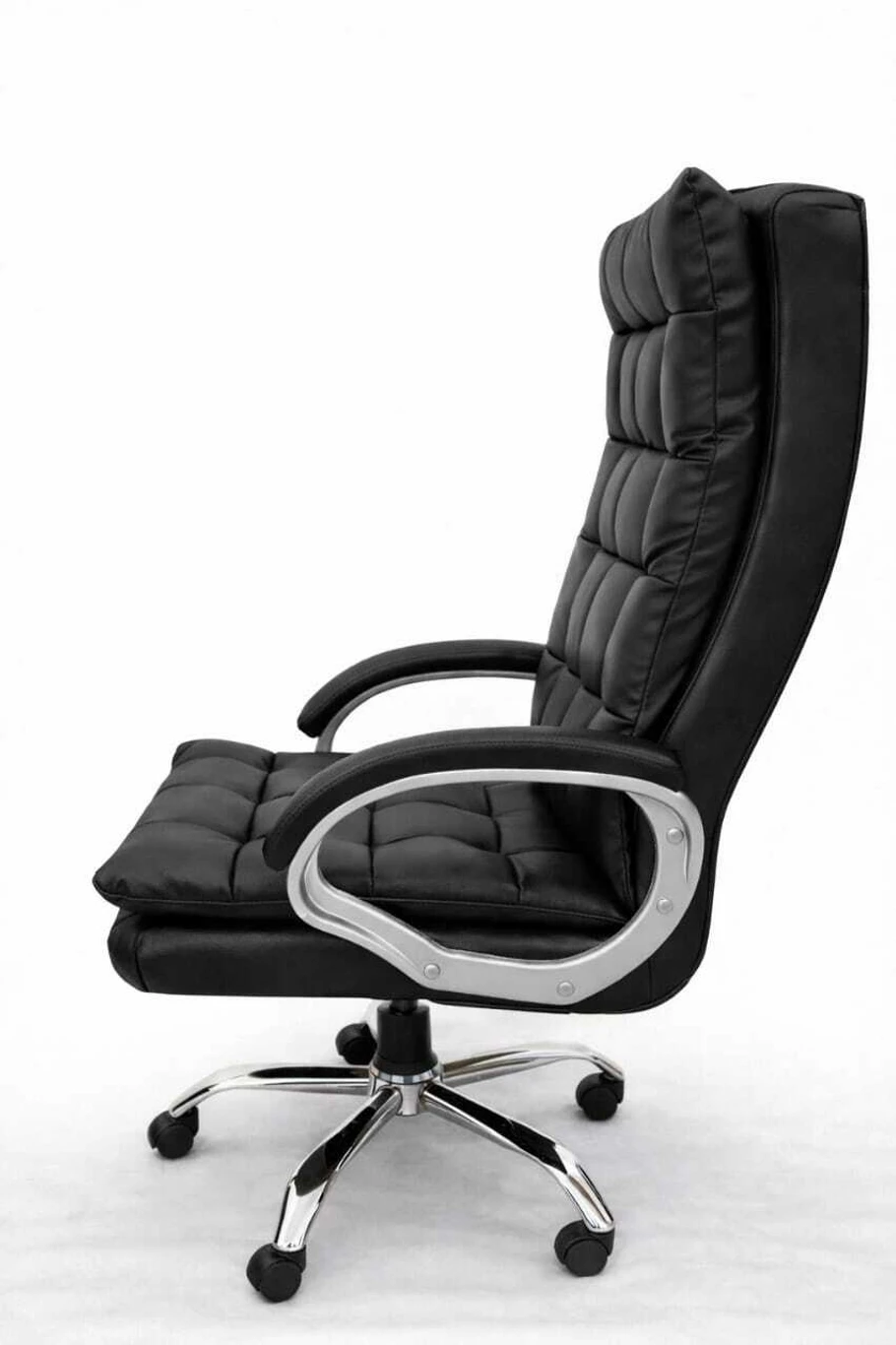 RM HOME Sera Premium Leather Boss office chair Leatherette Office Executive Chair (Black DIY(Do-It-Yourself)) 2