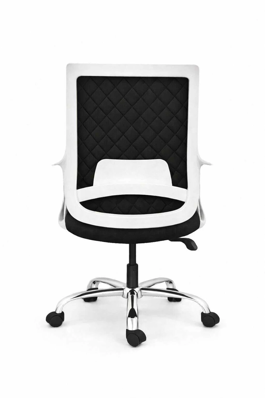 RM HOME Junaya Mid Back Ergonomic Fabric Office Adjustable Arm Chair (Black, DIY(Do-It-Yourself)) 2