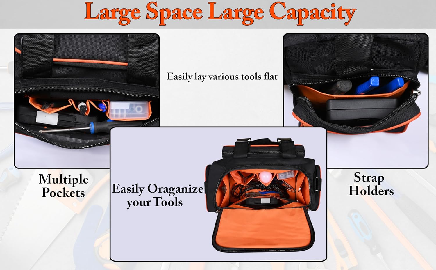PAHAL Tool Bag for Electrician Plumber Heavy Duty  5