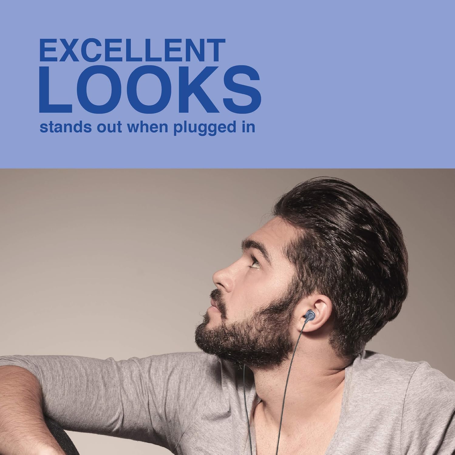 FINGERS SoundBoss Wired Earphones (with in-Built Mic, Sturdy Cable and L-pin Connector)- Dark Silver 5