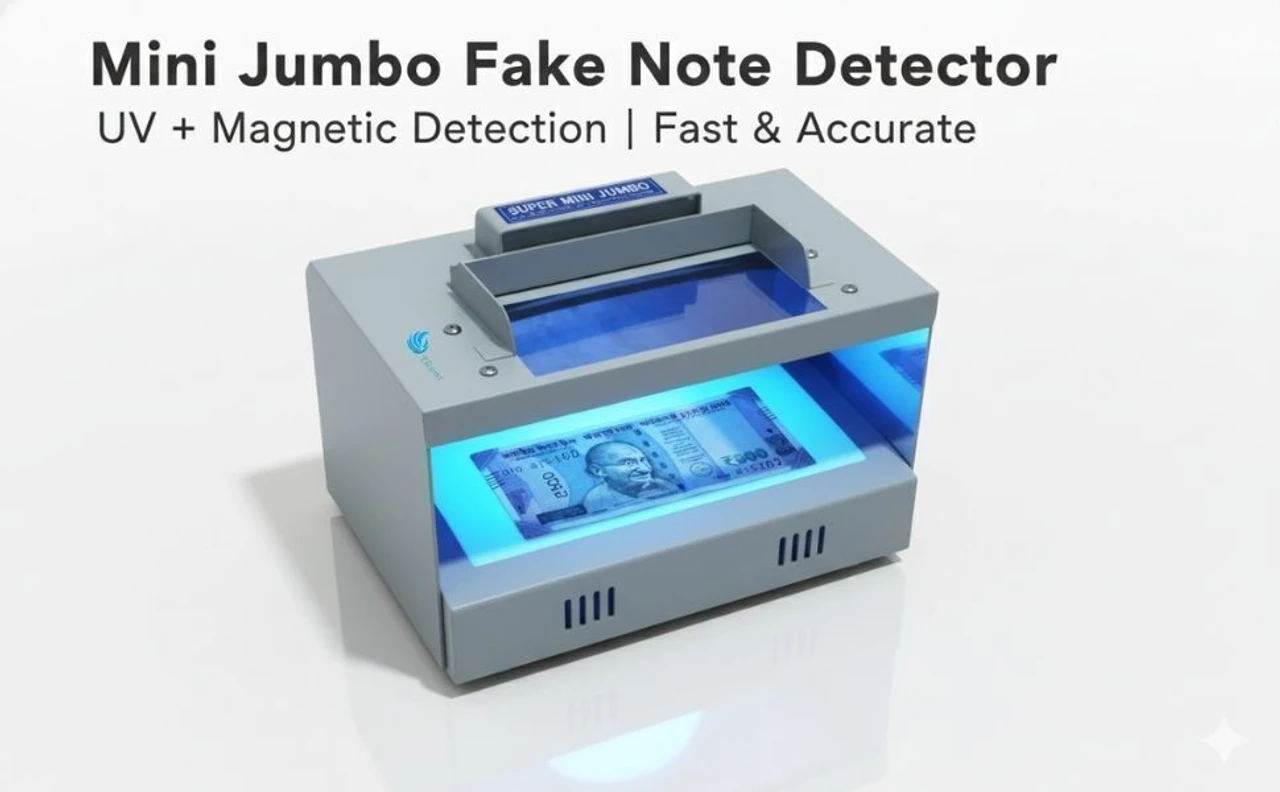 ELCONS MINI JUMBO Countertop Counterfeit Currency Detector (UV, WM)(mini jumbo led) 4