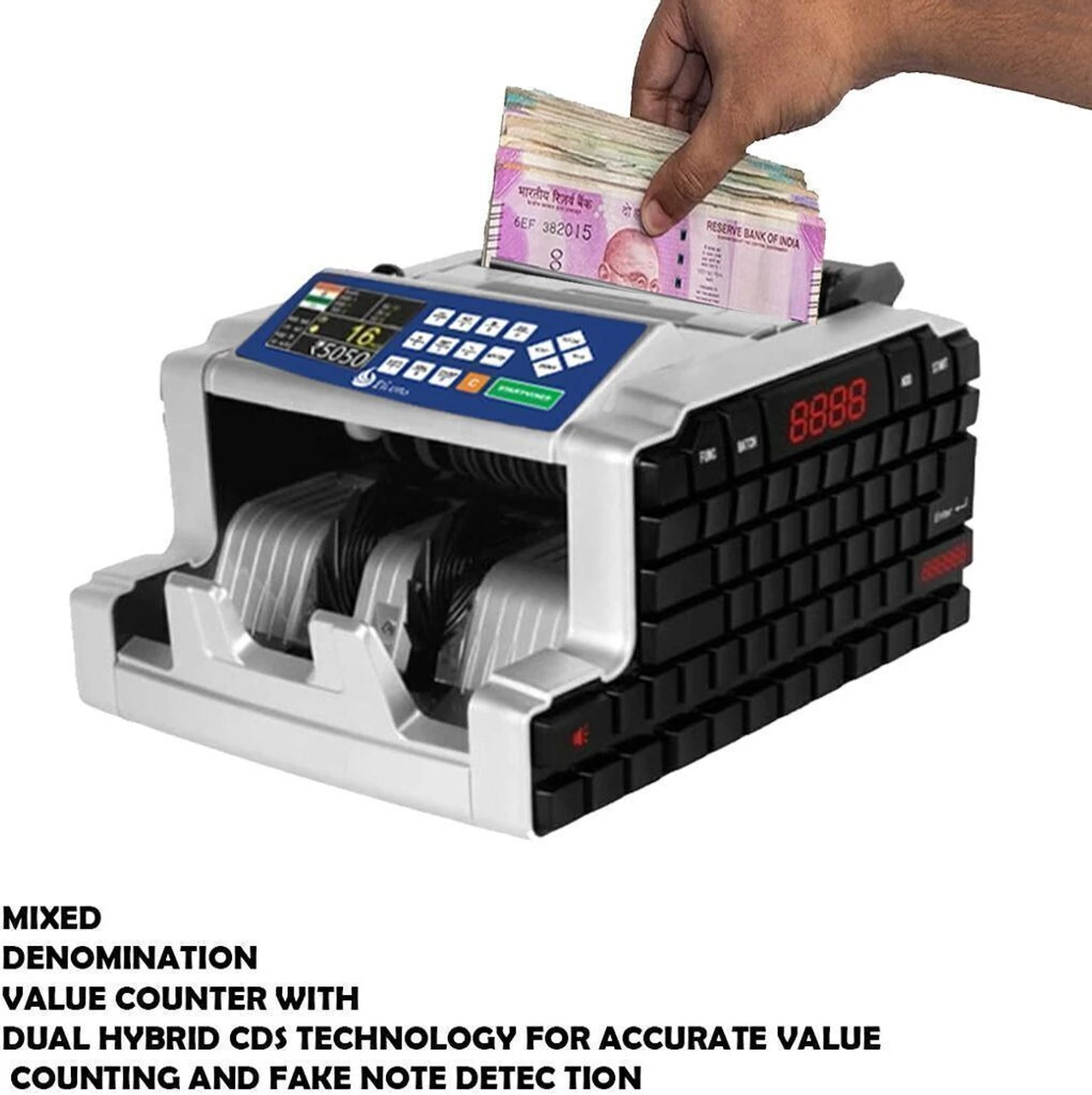 ELCONS MIX VALUE COUNTING MACHINE Note Counting Machine (Counting Speed - 1000 notes/min) 2