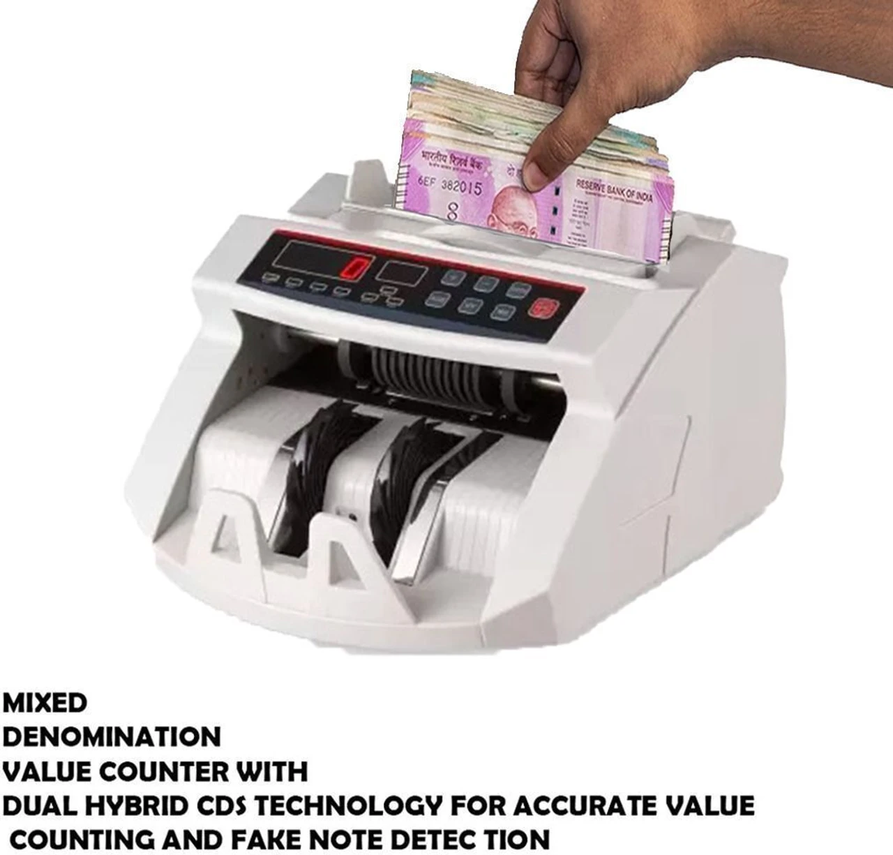 ELCONS LED-WHITE Note Counting Machine (Counting Speed - 1000 notes/min) 5