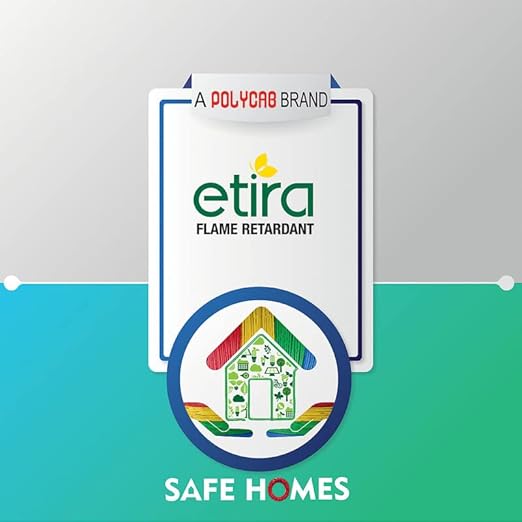 Polycab Etira 1 Sq.mm Flame Retardant (FR) House Wire 90 Meter ,Red  5