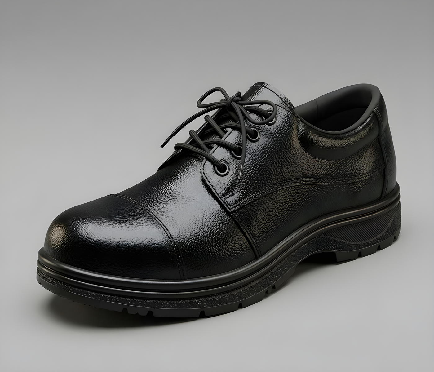 Latest Elite Genuine Mild Leather Police Boots for Men, Heavy Duty Safety Tactical Work Boots, Durable Anti-Slip Industrial Security Shoes For Men 2
