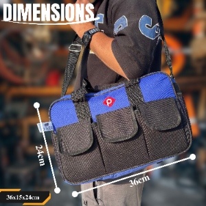 PAHAL Heavy Duty Waterproof Tool Bag 14 Pocket 2