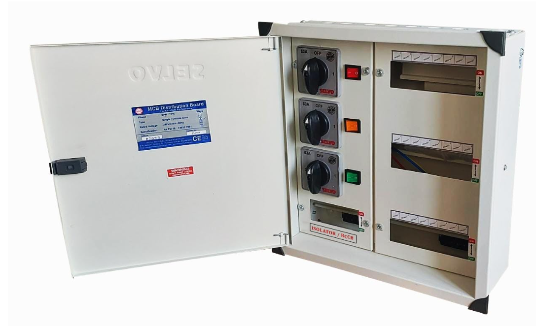 SELVO 63 Amp 8 Ways TPN Phase Selector Distribution Board 2
