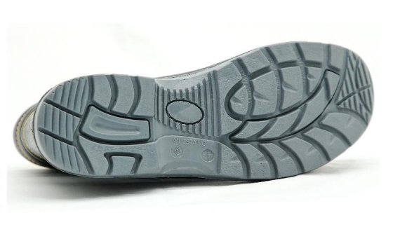 Lexus High-Ankle Black Leather Safety Shoes with PU sole and antistatic insole(size 7) 2