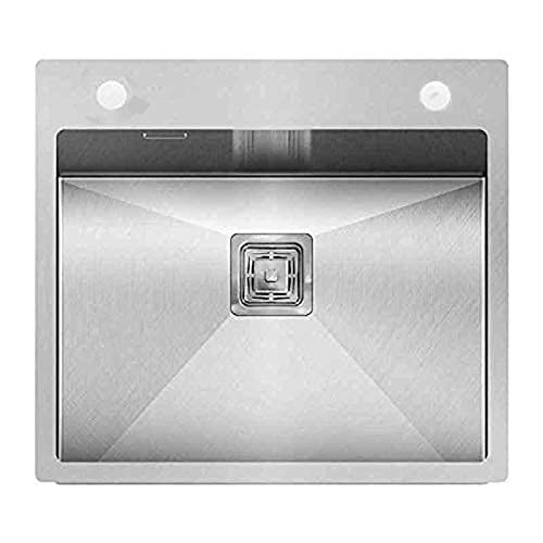The Sink Shop 304 Stainless Steel Kitchen Sink | 24x18x10 Inch Single Bowl | Matt Finish with Tap Hole 2