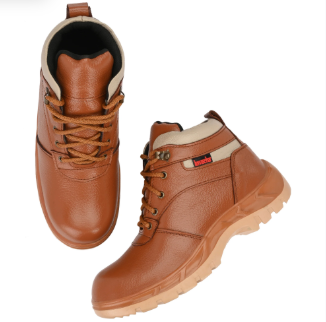 Kavacha S47 Steel Toe Leather Safety Shoe(Size-8) 3