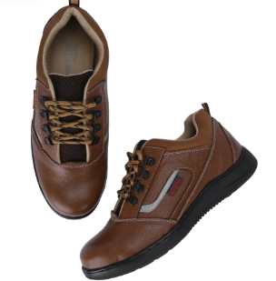 Kavacha Steel Toe Safety Shoe S225 with Pure Leather Upper and Foam Comfort & Rubber Sole(SIZE 9) 2