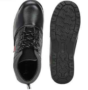 Kavacha Steel Toe Safety Shoe S221 with Pure Leather Upper and Foam Comfort & TPR Sole(SIZE 11) 2