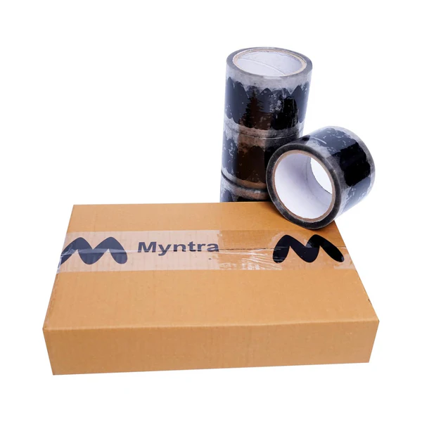 Myntra packaging tape 3 inch x 65 meter packaging material for small business set of 4 3