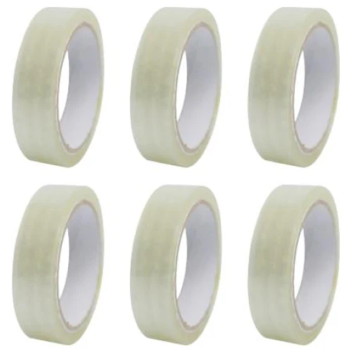 JPPL Cello Tape 65M Transparent | Strong Adhesive Clear BOPP Tape for Packaging, Office & Household Use(pack of 6) 4