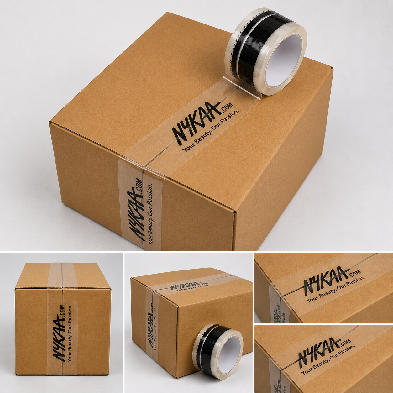 Printed Packaging Tape 48mm x 65 Meter Pack of 6 3