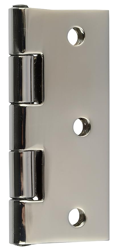 ssiskcon 2.5" inch x 16 Gauge 1.7mm Thick Pack of 25 Stainless Steel Small Door Butt Hinges Glossy Finish Classic Series Normal Movement 3