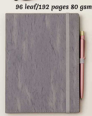 Premium A5 Flexible Notebook with Pen Loop & Elastic Strap | 192 Ruled Pages for Office, Study & Corporate Gifting(A.P 024)(Pack Of 2) 3