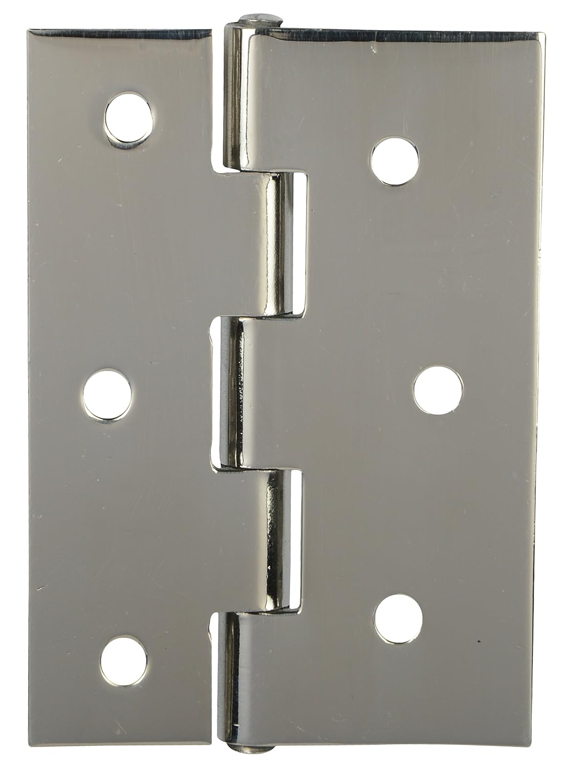 ssiskcon 3" inch x 3/4"= 19mm x 1"=25mm 1.7mm Thick Pack of 25 Stainless Steel Cabinet Cut Door Hinges Glossy Finish Classic Series Normal Movement 2