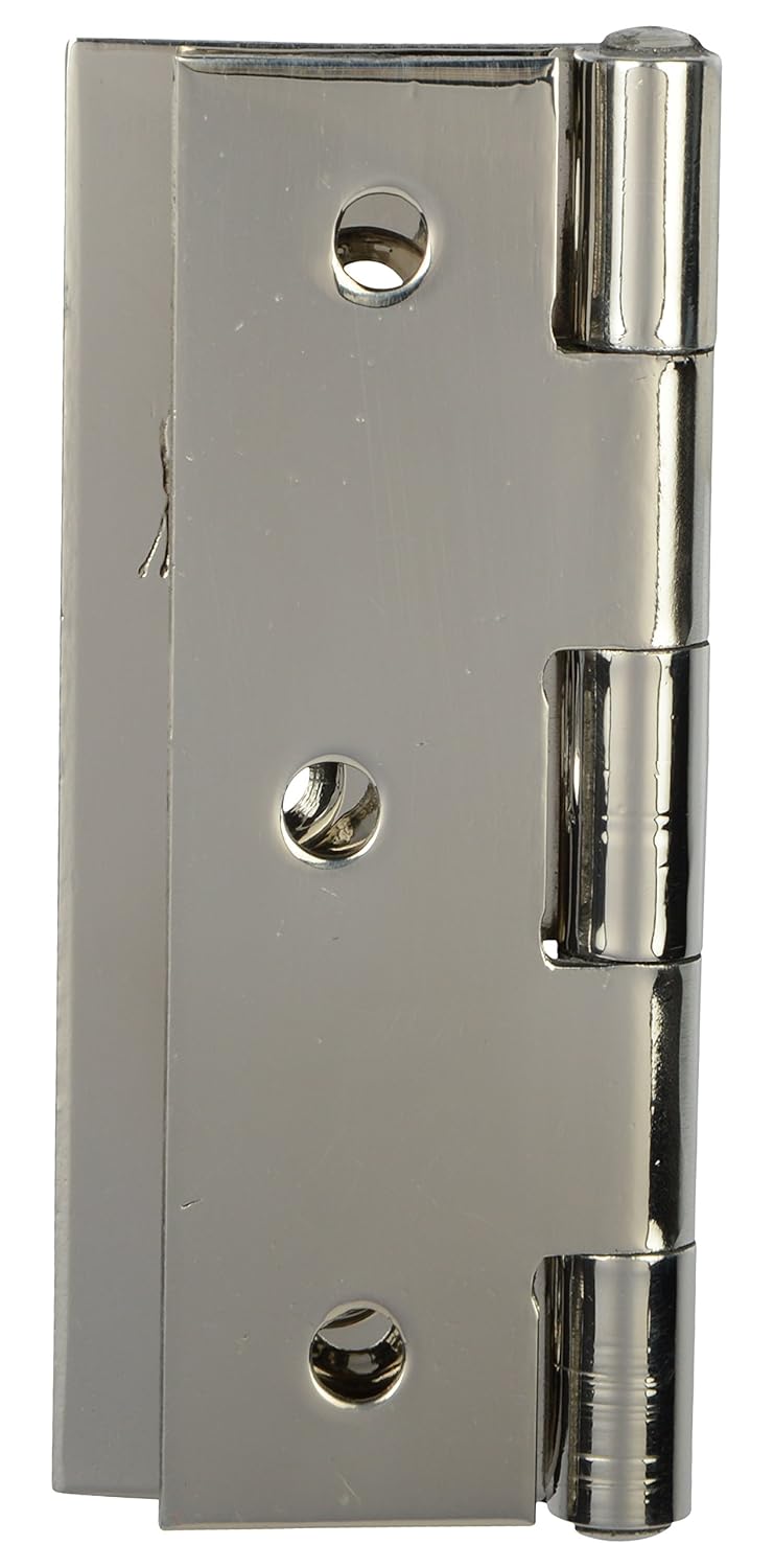 ssiskcon 3" inch x 3/4"= 19mm x 1"=25mm 1.7mm Thick Pack of 25 Stainless Steel Cabinet Cut Door Hinges Glossy Finish Classic Series Normal Movement 3