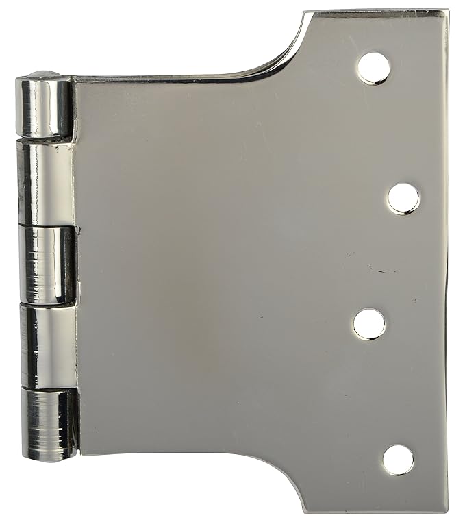 ssiskcon 4 inch x 3 inch Center x 5 inch Total Width 12 Gauge 2.5mm Thick Pack of 12 Hinge Stainless Steel Door Hinges H-Type Parliament Glossy Finish Classic Series 4