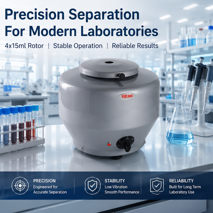 Remi Medico Centrifuge, C-852, Rotor Capacity: 4x15 ml(C 852) 2
