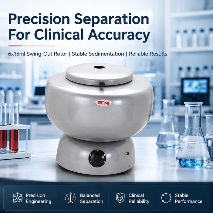 Remi Clinical Centrifuge, C-854/6, Rotor Capacity: 6x15 ml 2