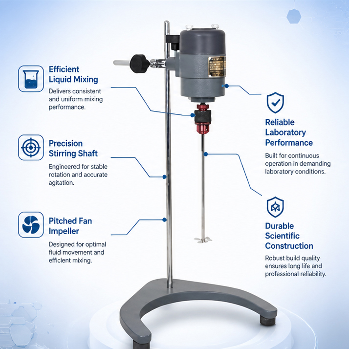 Remi 7L  1/20HP AC & DC Lab Stirrer, RQ-122/D(RQ 122/D) 3