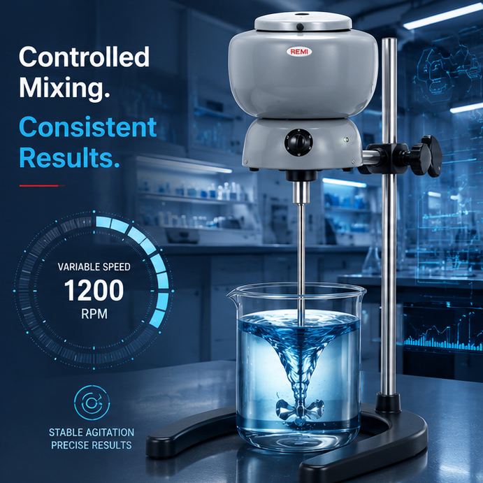 Remi 7L 1/20HP AC & DC Lab Stirrer, RQM-122/R 4