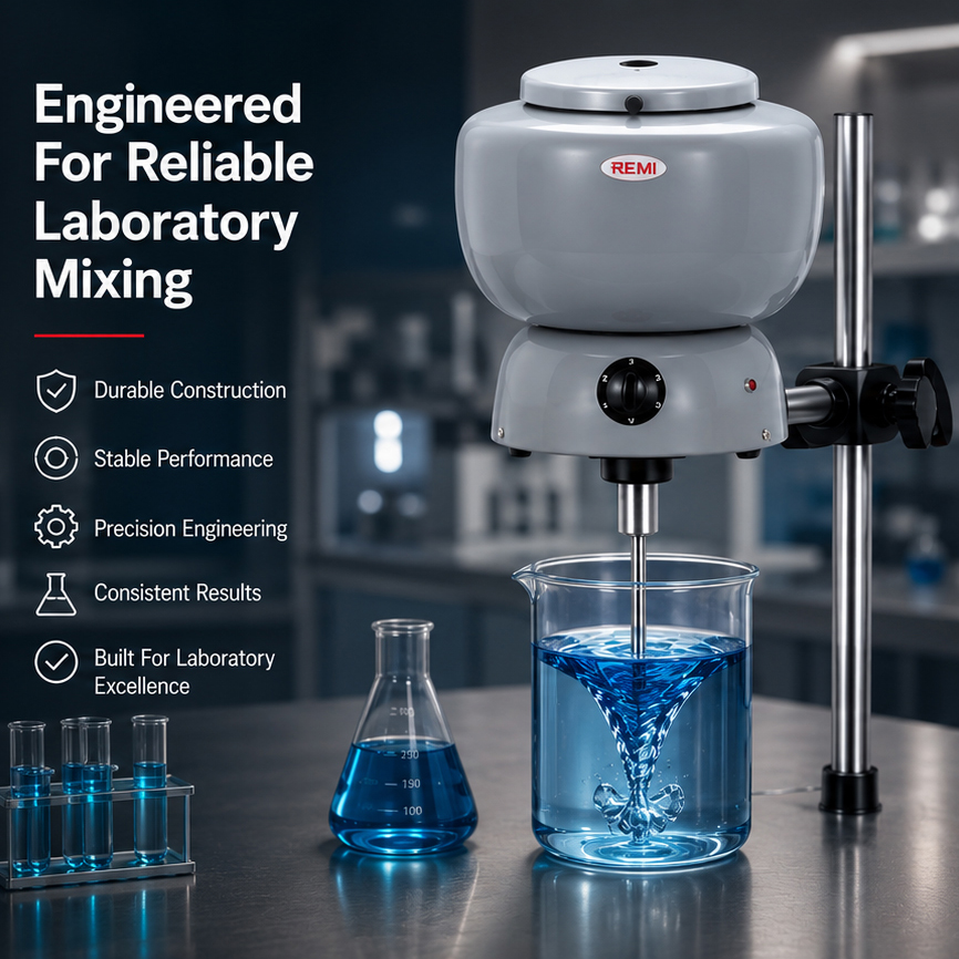 Remi 7L 1/20HP AC & DC Lab Stirrer, RQM-122/R 5