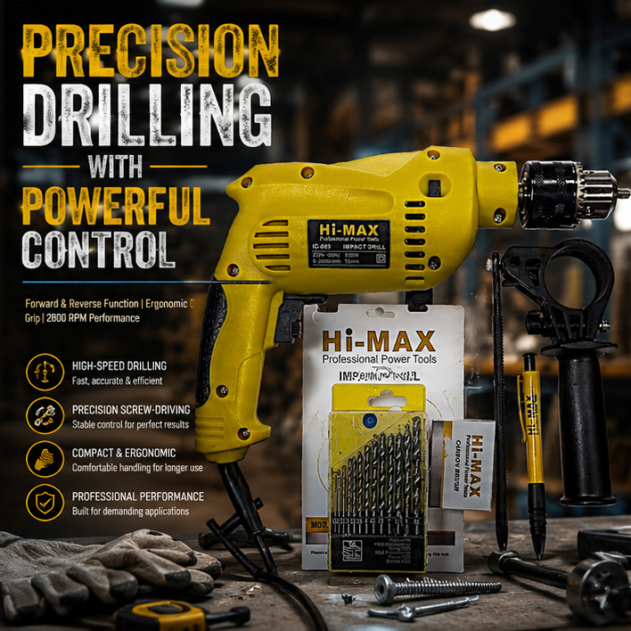 Hi-MAX IC 13mm 550W Professional Impact Drill 2