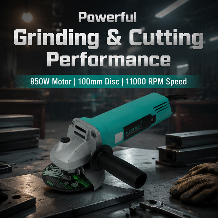 Hi MAX ANGLE GRINDER 100MM IC-023 (850 Watts/Back Switch) 2