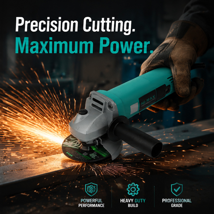 Hi MAX ANGLE GRINDER 100MM IC-023 (850 Watts/Back Switch) 4