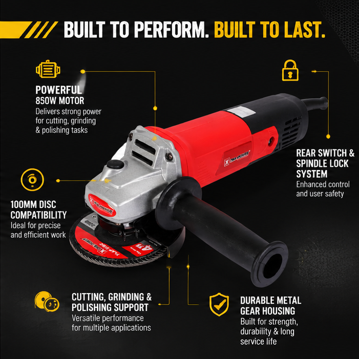 Xtra Power Professional Angle Grinder XPT 405 (Medium, Red) 2