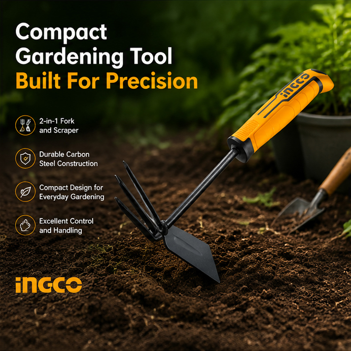 INGCO HGT979K 2 in 1 Mini Garden Rake for Gardening 2