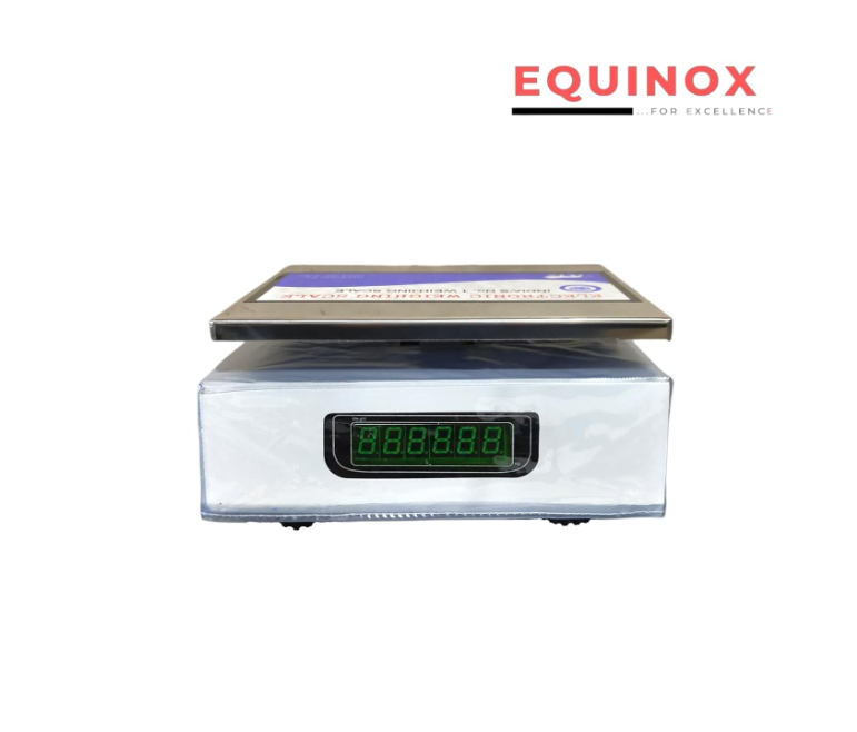 EQUINOX Weighing Scale 20 Kg, Front and Back Green LED display, 1 gram accuracy, Stainless Steel plateform size 180x230 mm 4