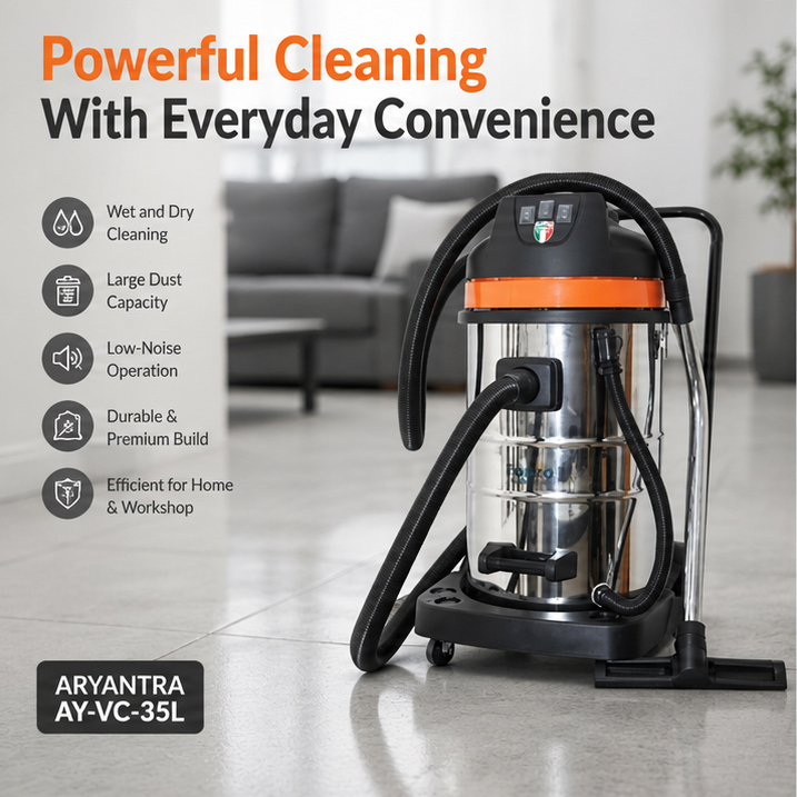 Aryantra 35 Liters Double Stage Wet & Dry Vacuum Cleaner (AY-VC-35L) 2